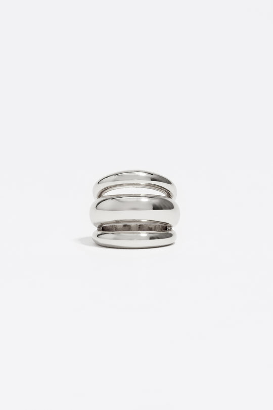 Silver bands ring