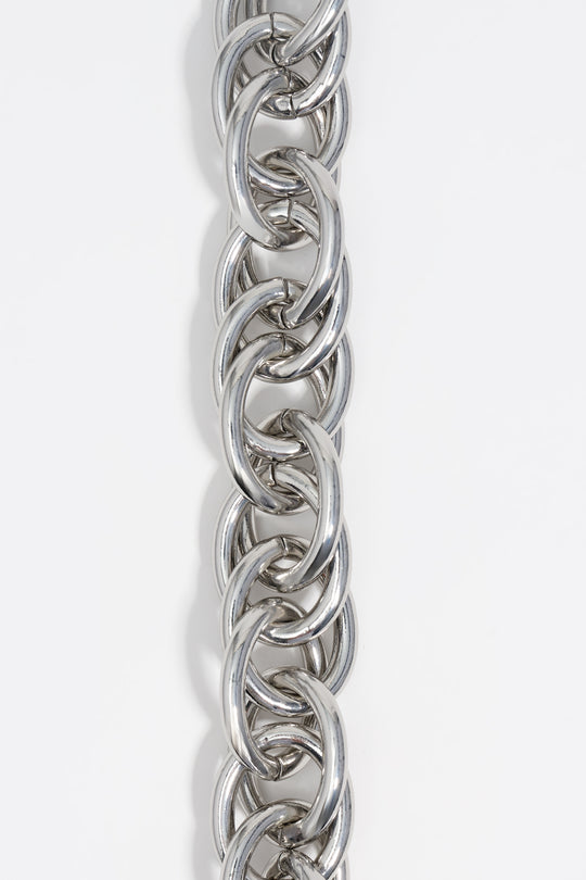 Silver maxi chain necklace