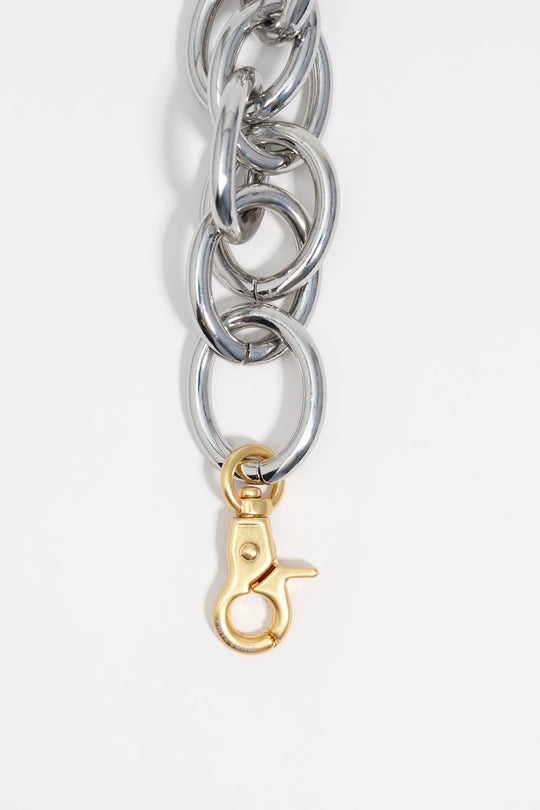 Silver maxi chain necklace