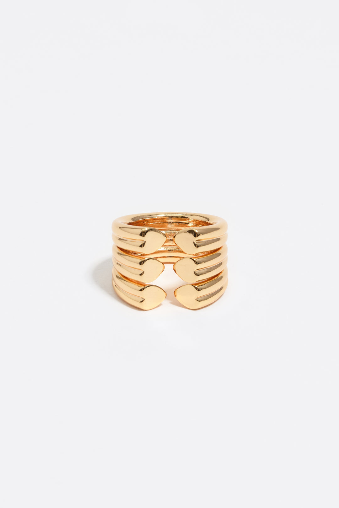 Gold hearts ring