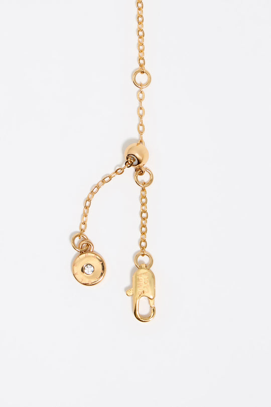 Dark gold panther necklace