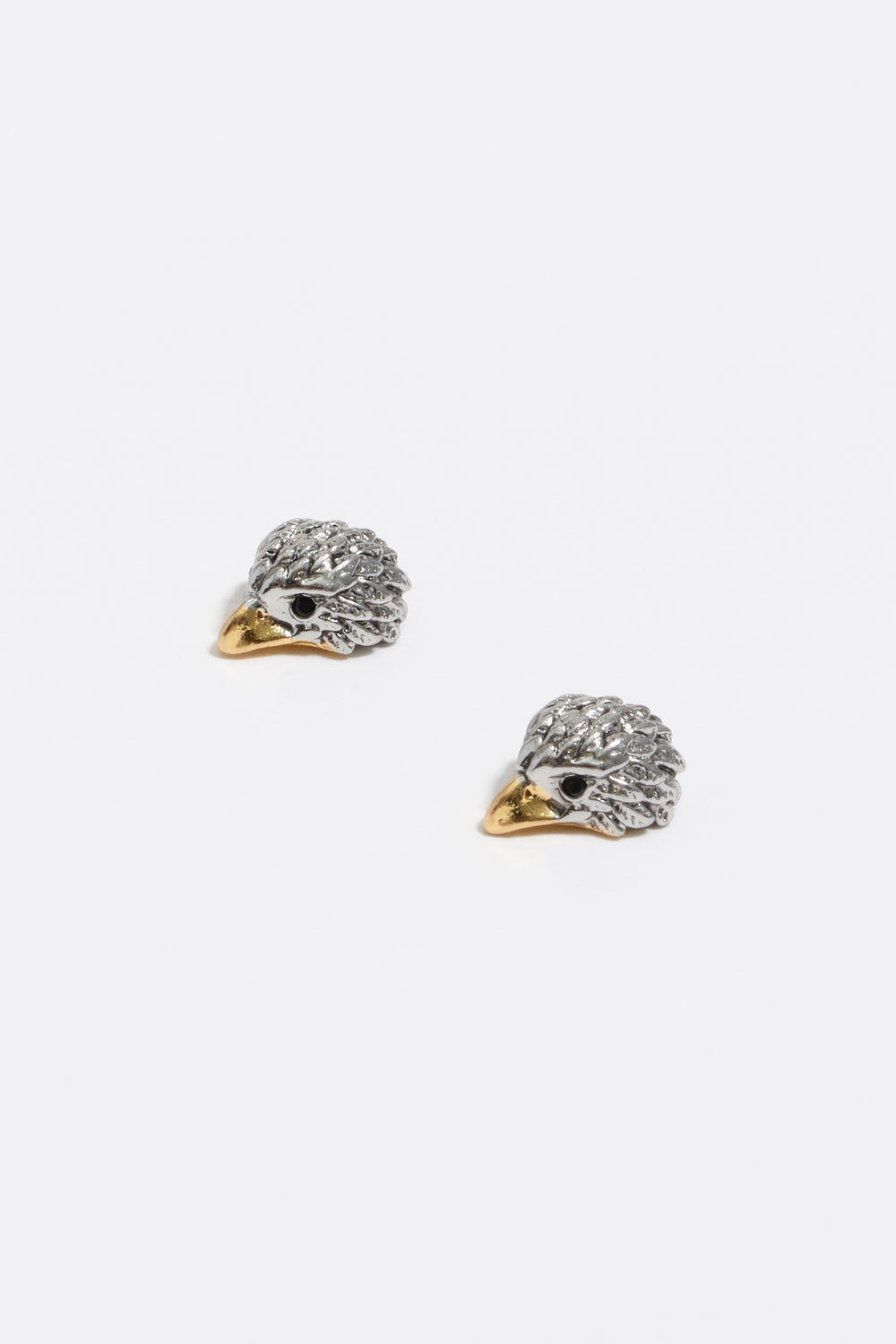 Two-tone eagle earrings