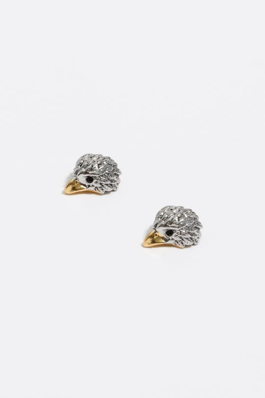 Two-tone eagle earrings