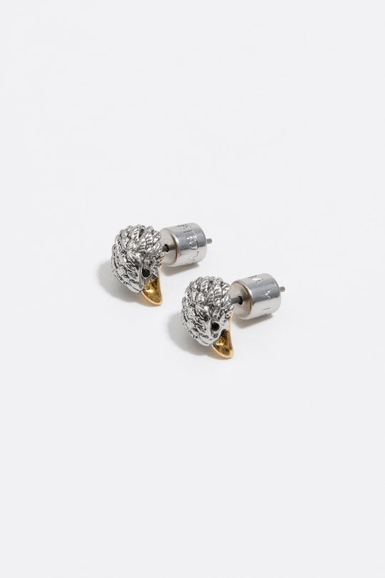 Two-tone eagle earrings