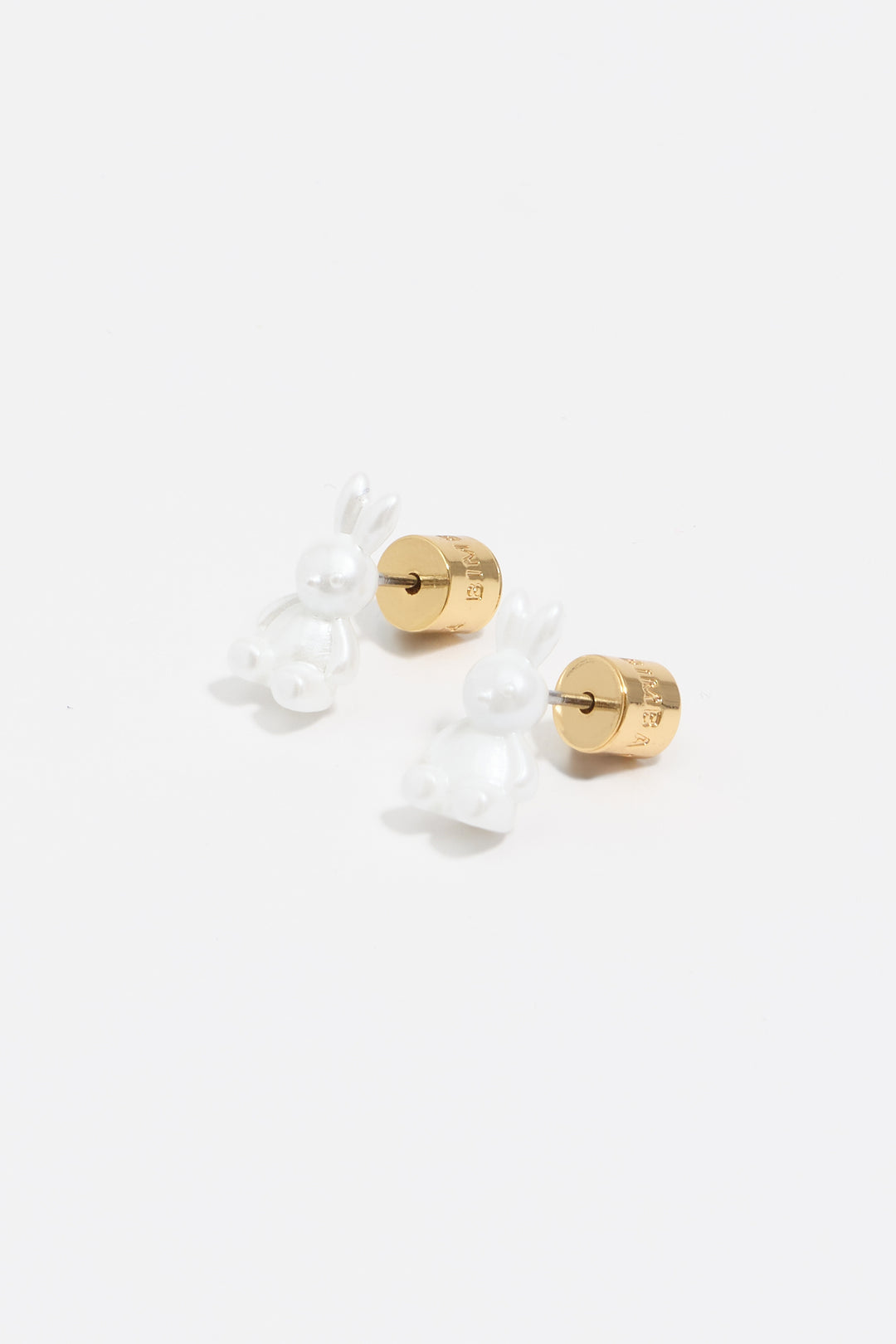 Pearl rabbit earrings