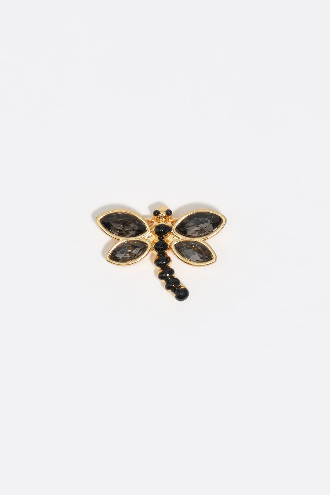 Mini gold dragonfly earrings