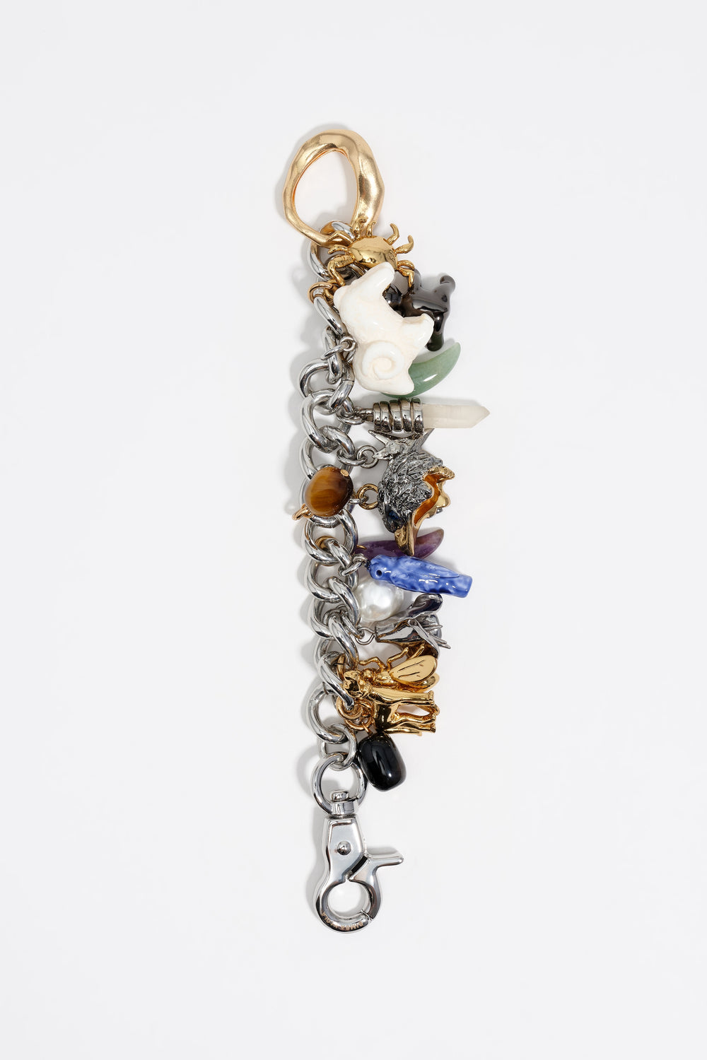 Multi-charm chain bracelet