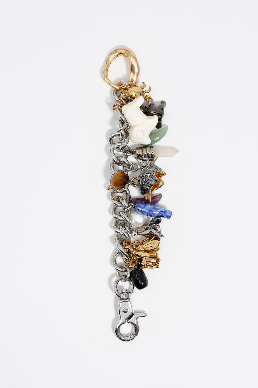 Multi-charm chain bracelet