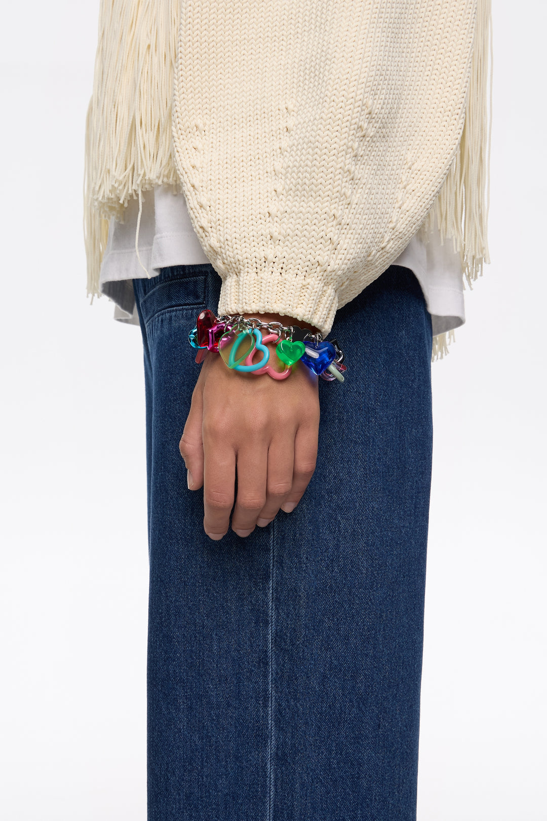 Multicolor hearts bracelet