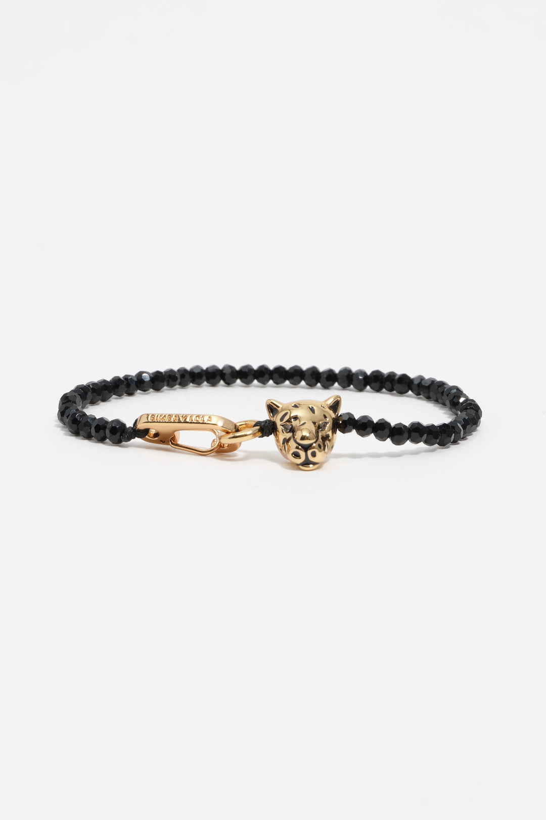 Black crystals and panther bracelet