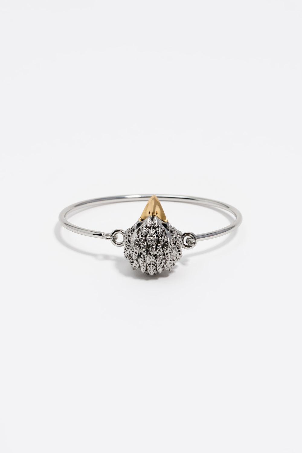 Silver eagle rigid bracelet