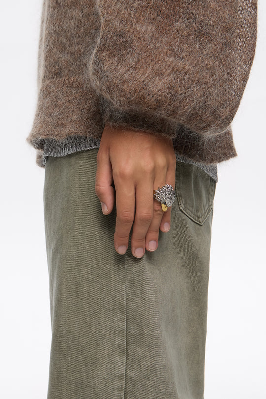 Silver eagle ring