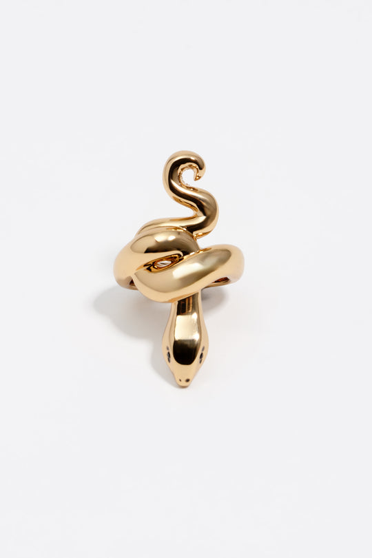 Gold snake ring