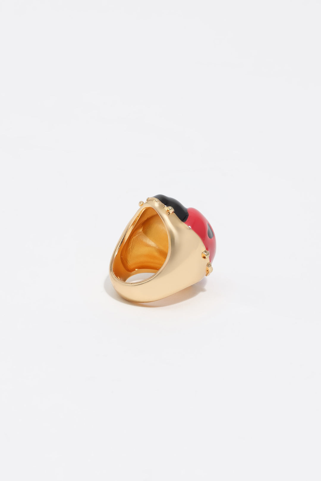 Red ladybug ring
