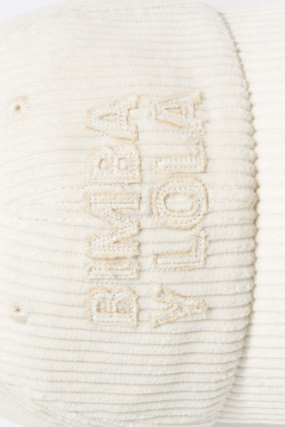 Ivory corduroy cap