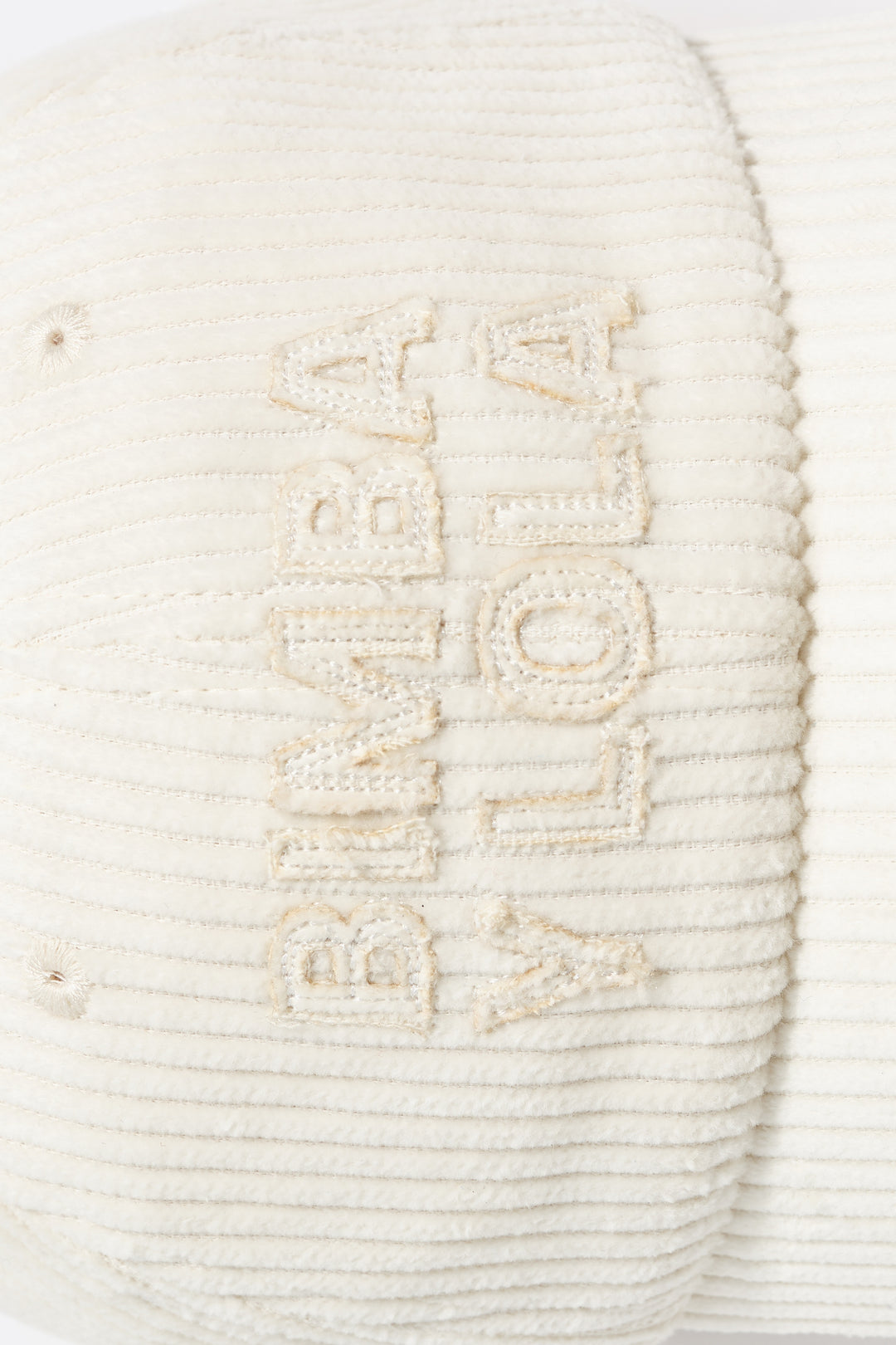 Ivory corduroy cap