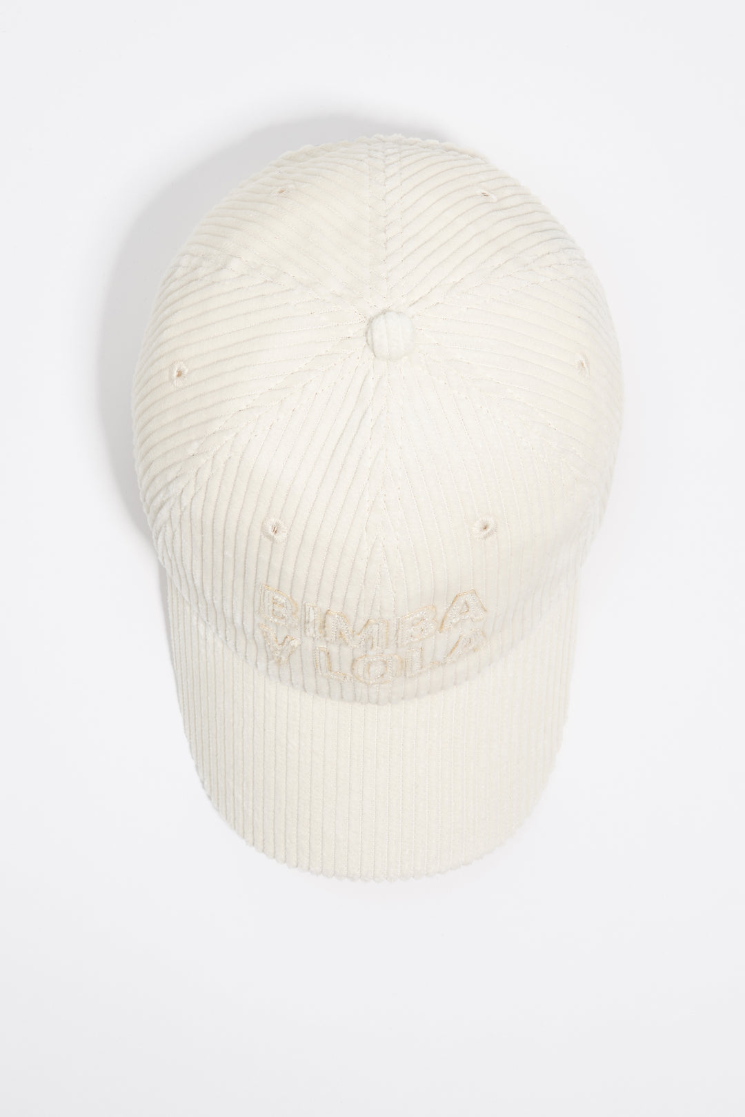 Ivory corduroy cap