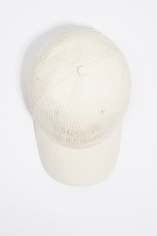 Ivory corduroy cap