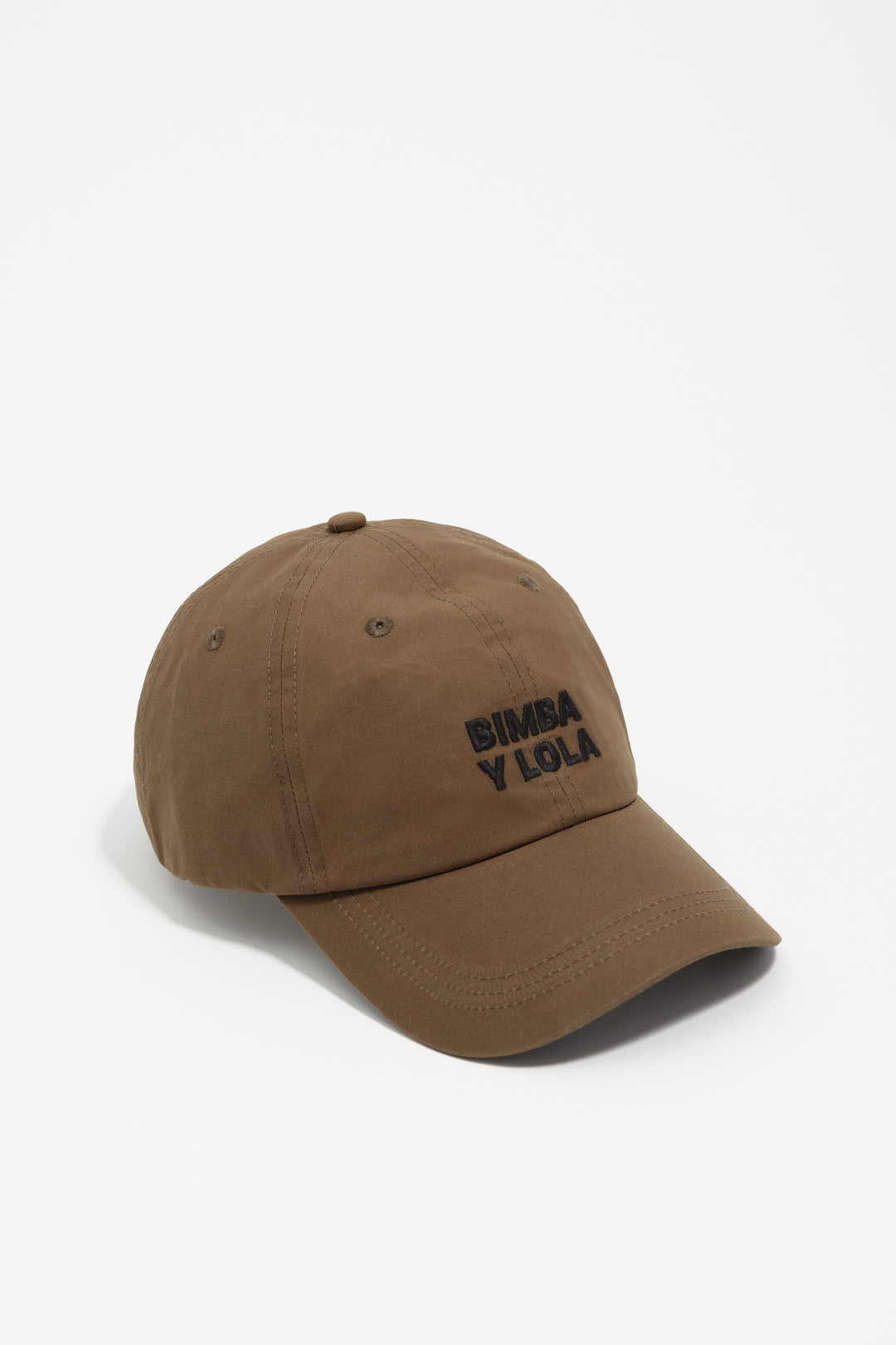 Brown cotton cap