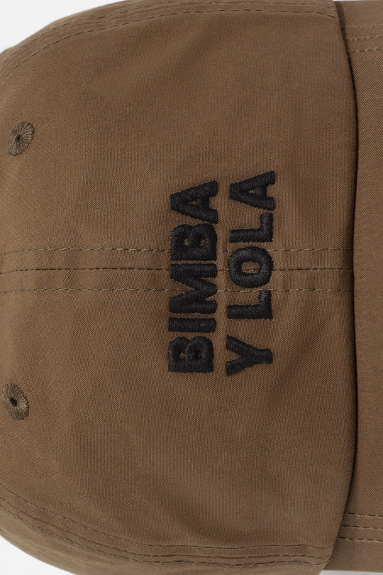Brown cotton cap