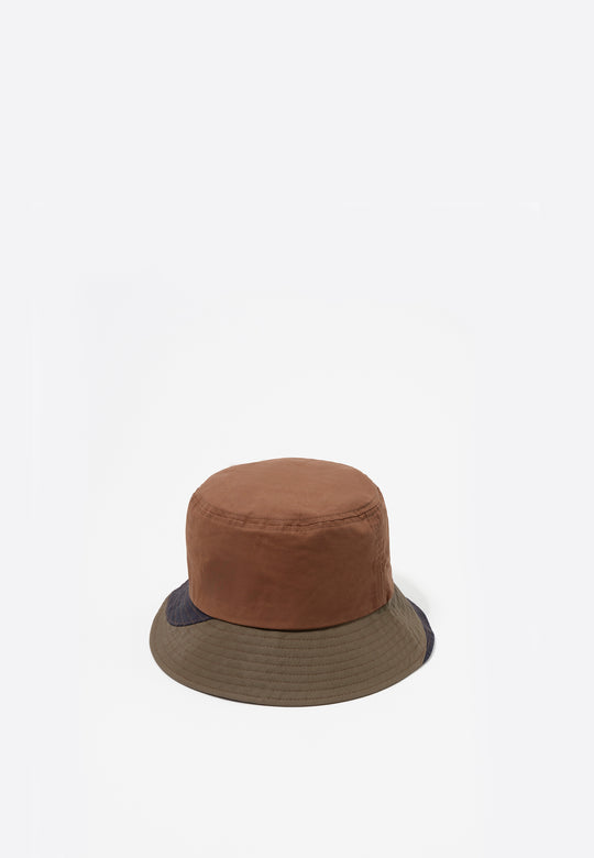 Patchwork cotton bucket hat