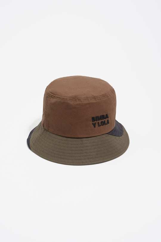 Patchwork cotton bucket hat