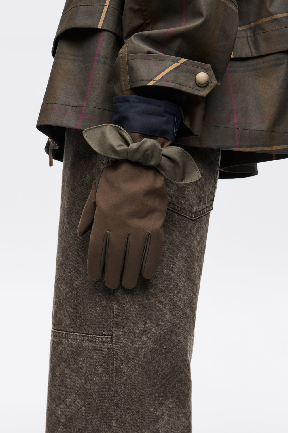 Cotton patchwork gloves