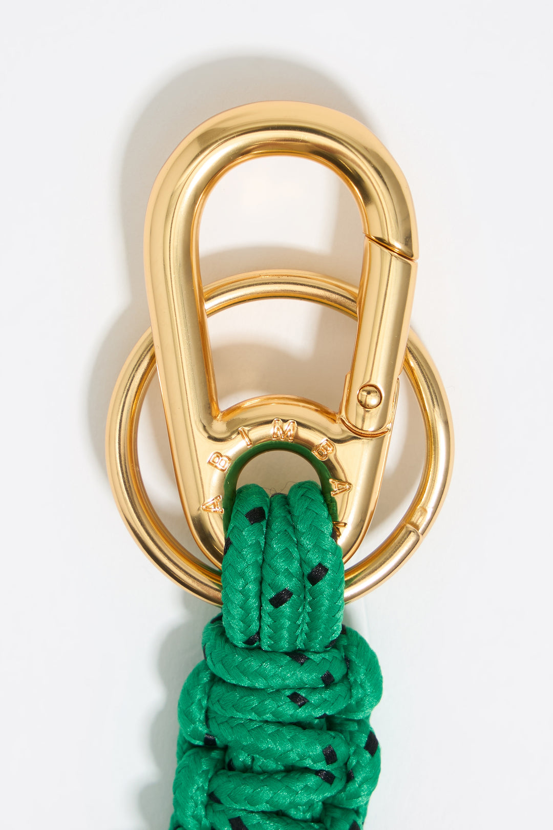 Black heart key ring with ropes