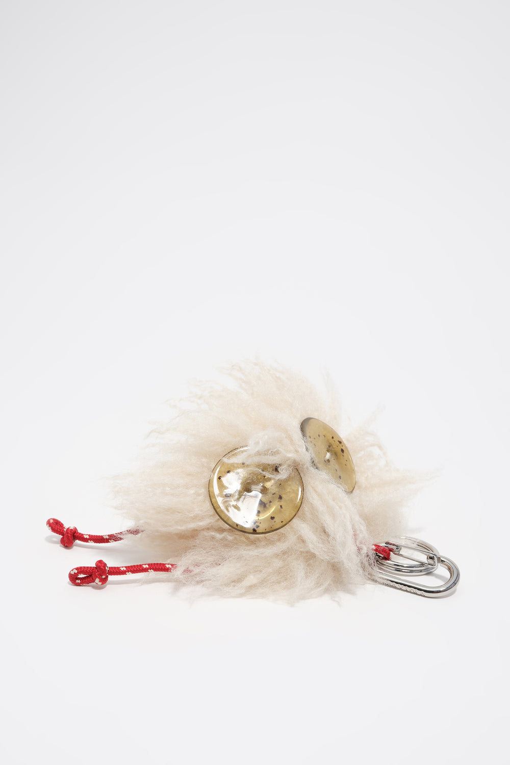 Ivory fur Charo key ring