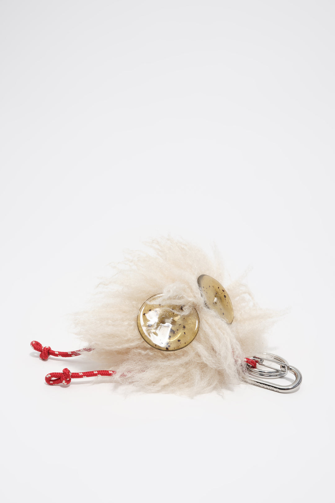 Ivory fur Charo key ring