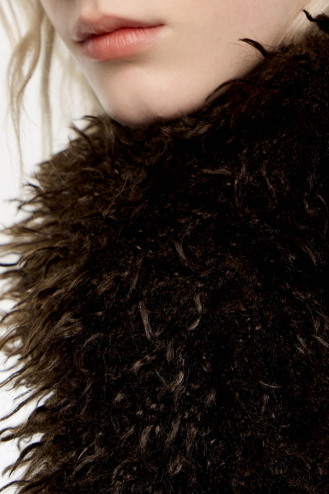 Brown fur boa