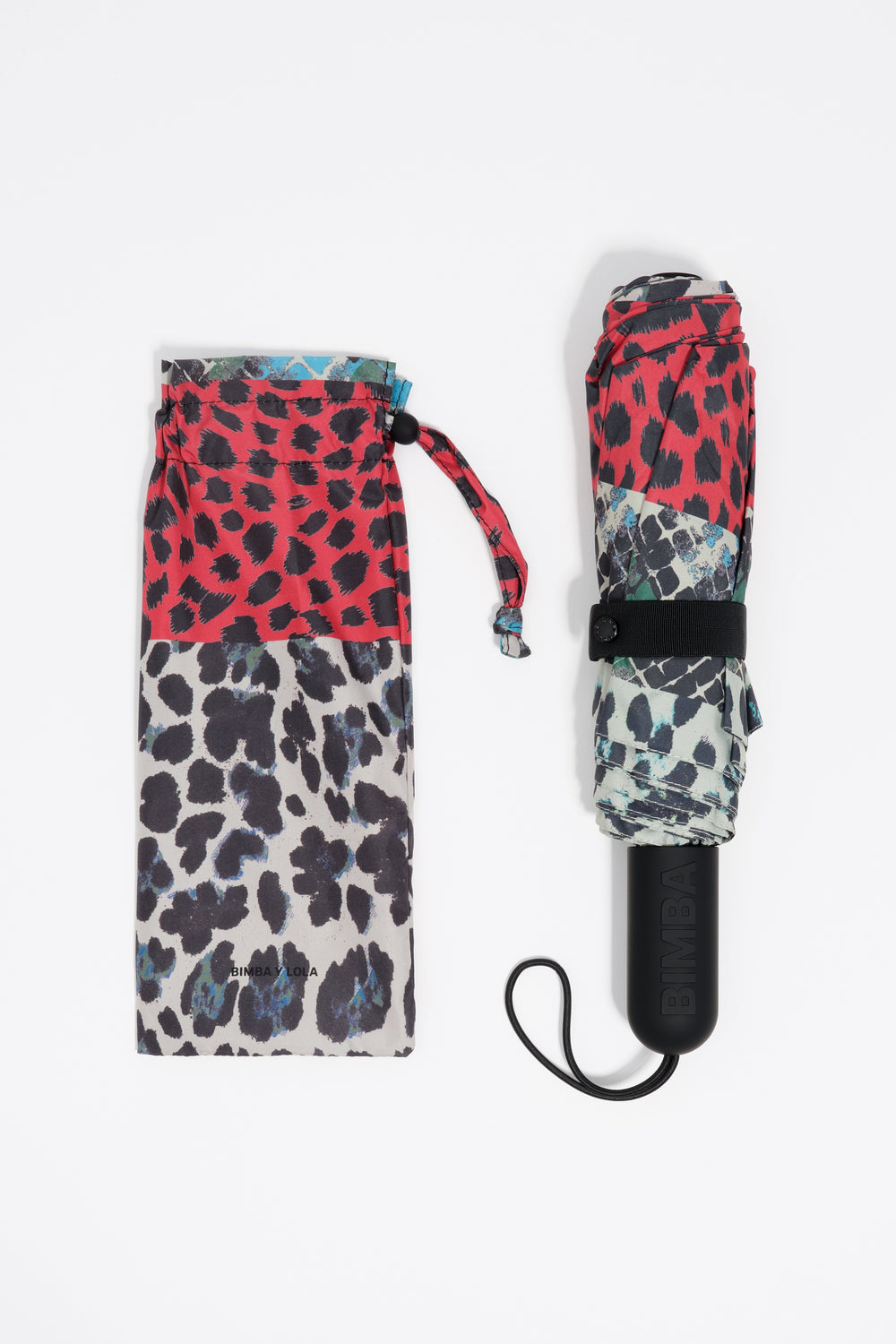Leopard patchwork umbrella