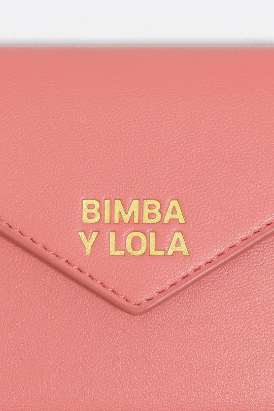 Bubblegum pink leather coin purse