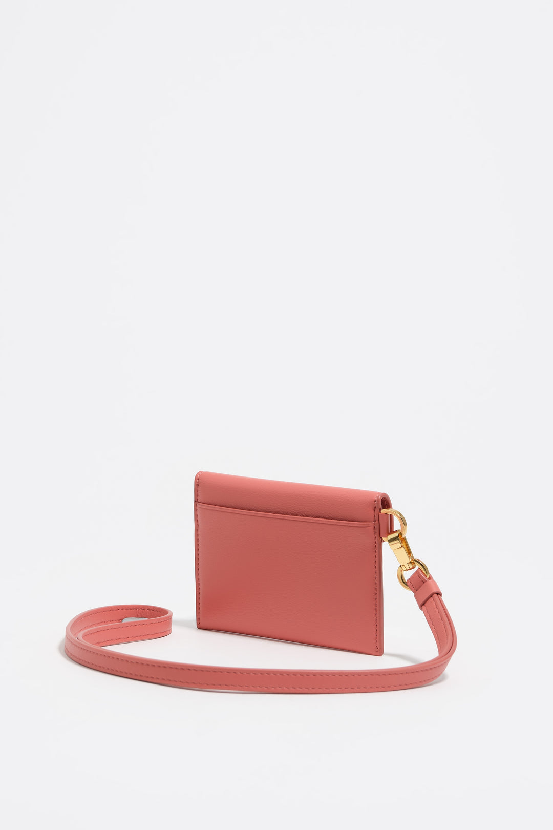 Bubblegum pink leather coin purse