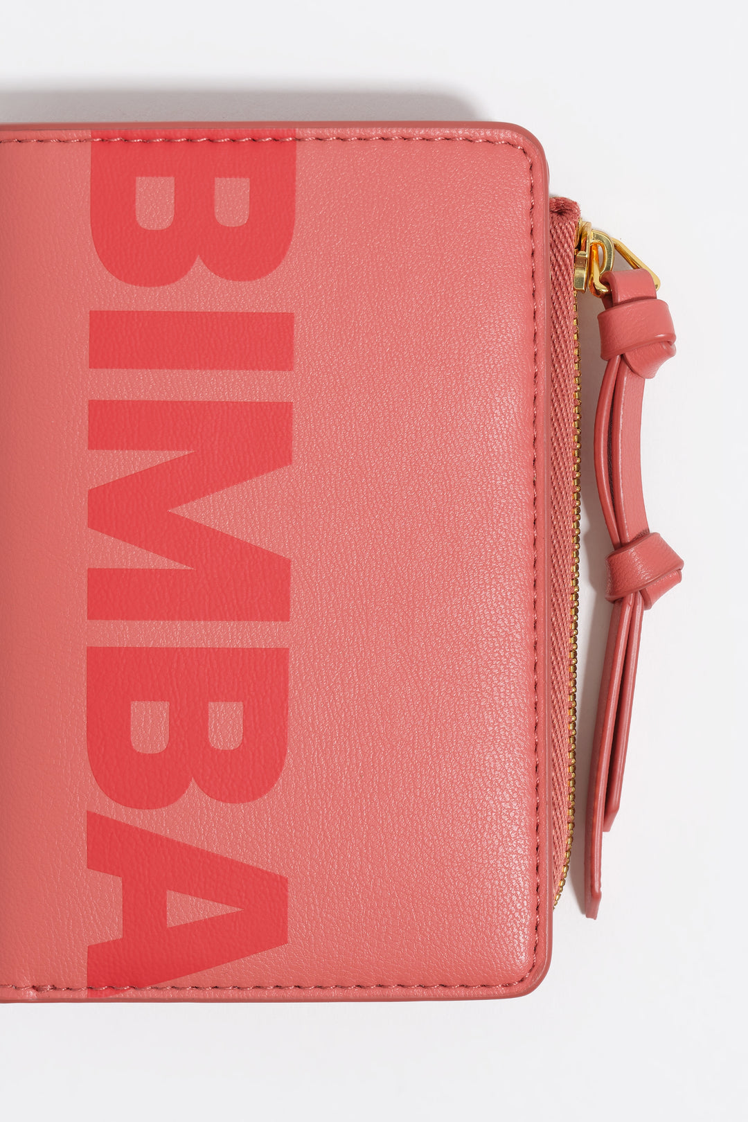 Bubblegum pink leather purse