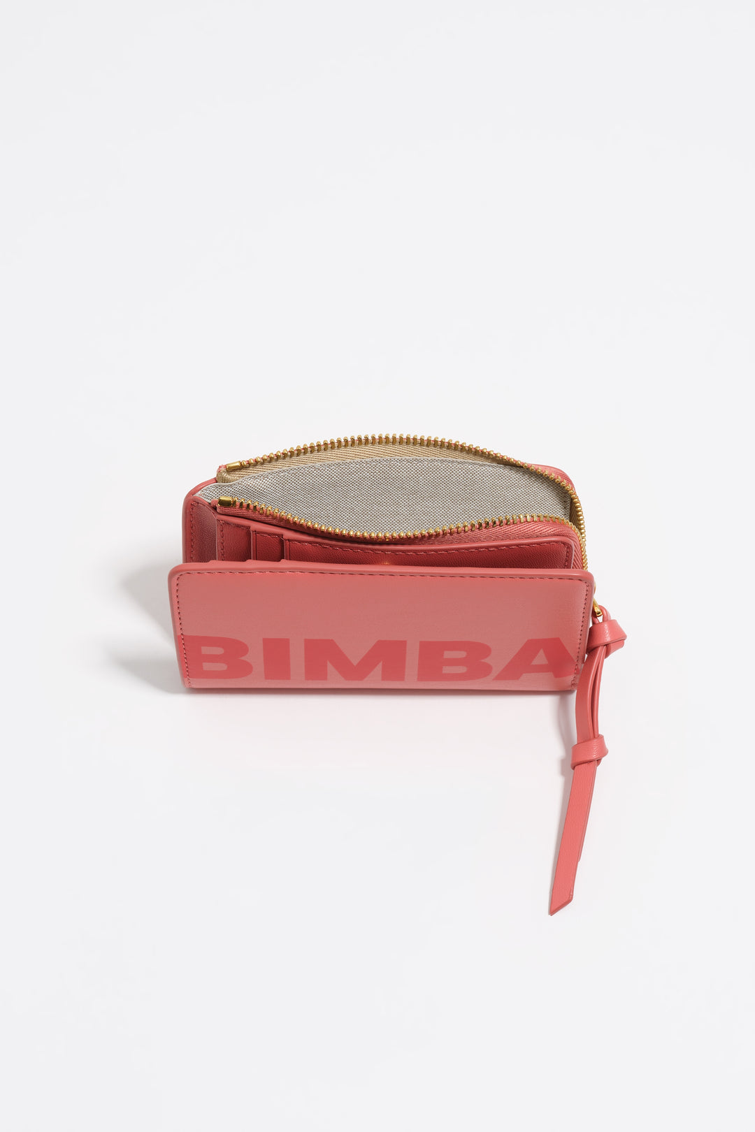 Bubblegum pink leather purse