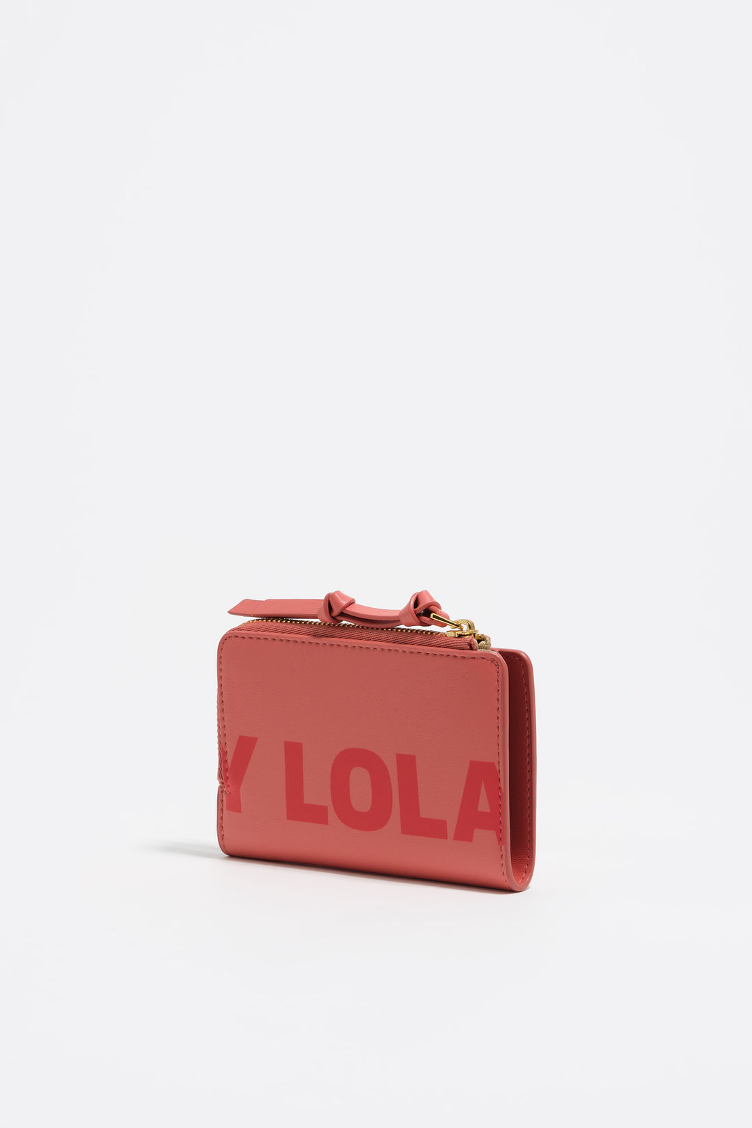 Bubblegum pink leather purse