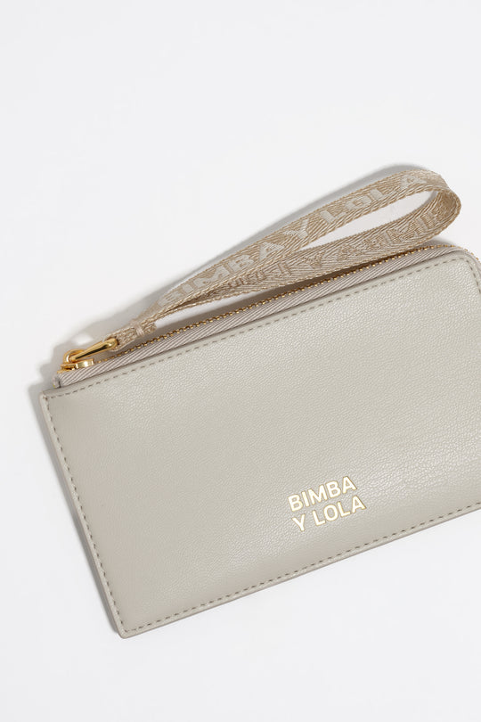 Stone leather purse