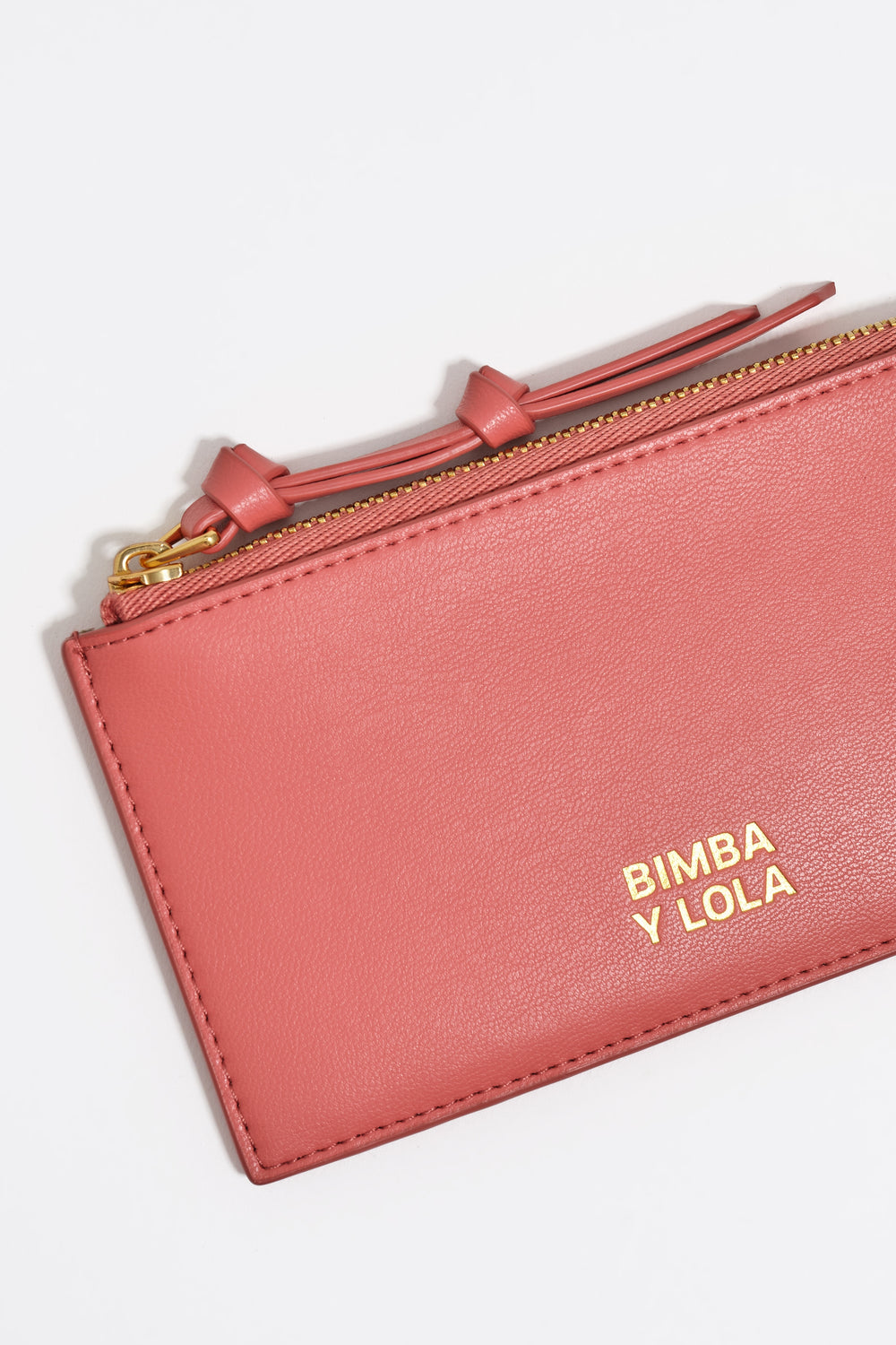 Bubblegum pink leather purse