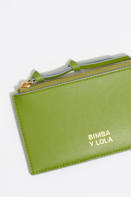 Kiwi leather purse