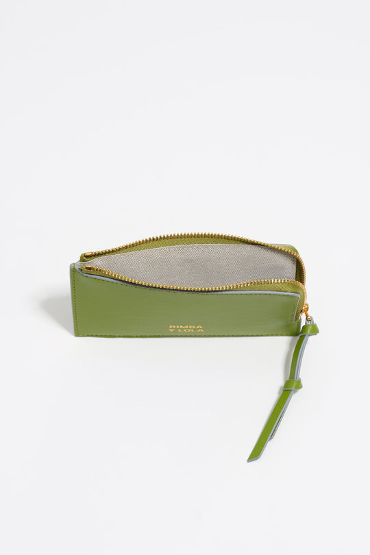 Kiwi leather purse