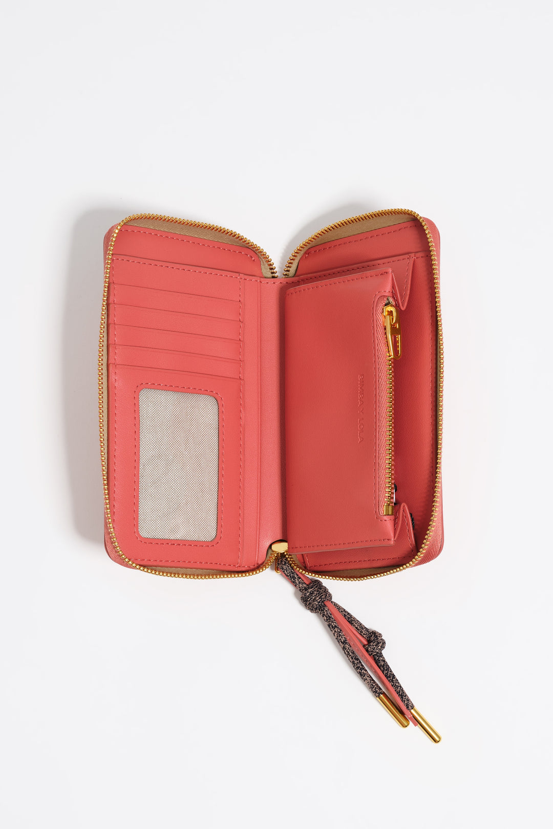 Bubblegum pink leather wallet