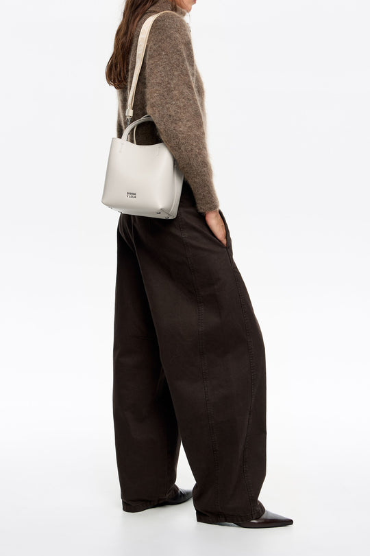 Small stone leather Chihuahua bag