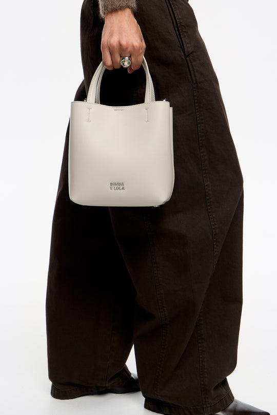Small stone leather Chihuahua bag