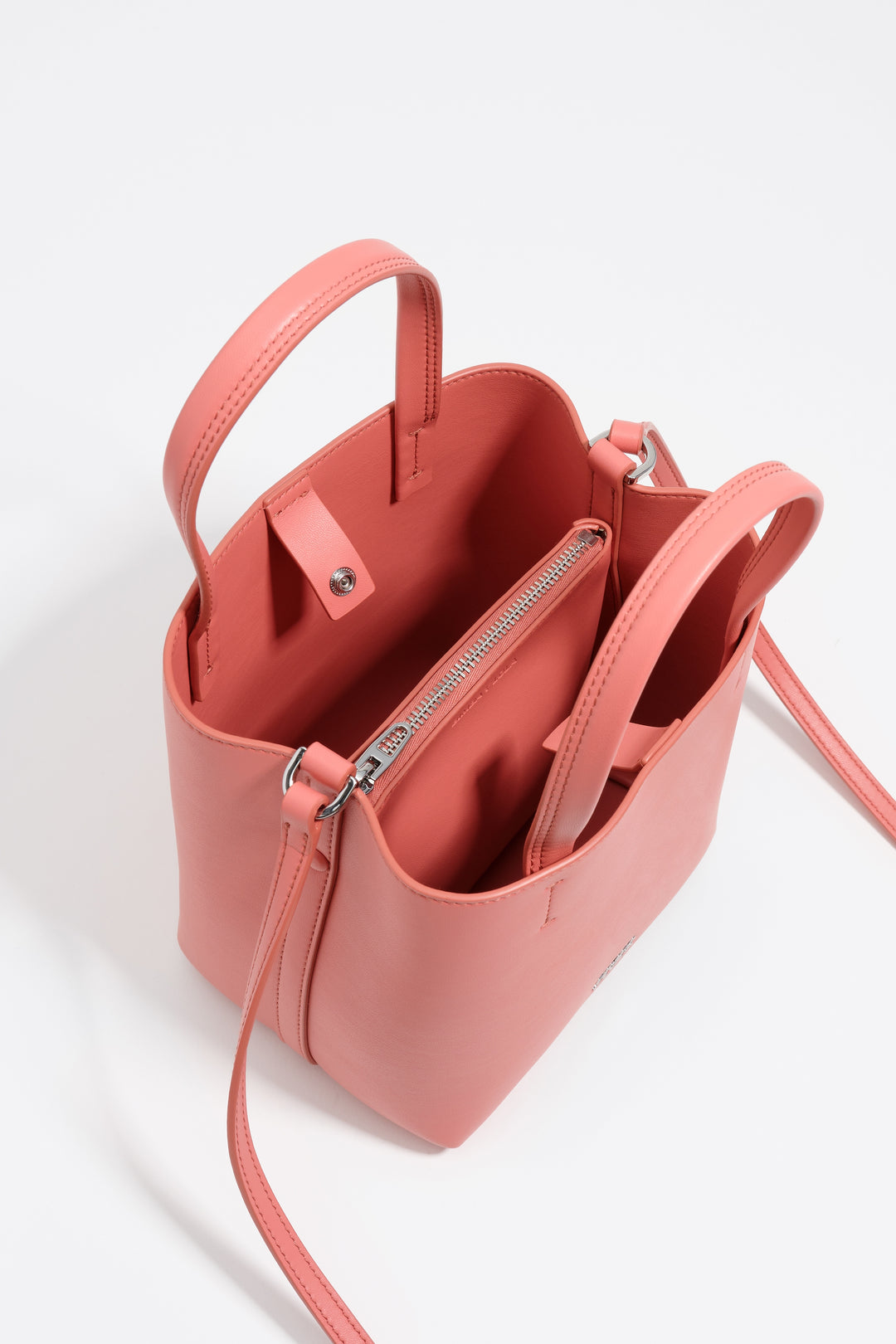 Small bubblegum pink leather Chihuahua bag