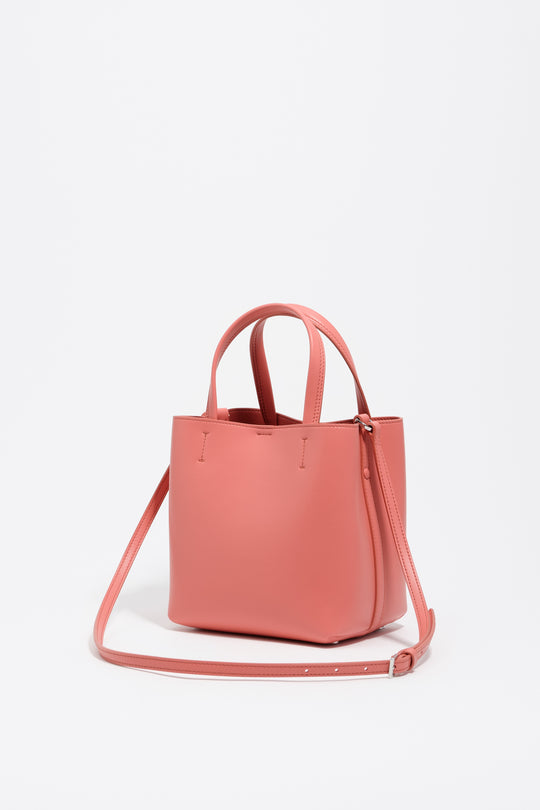 Small bubblegum pink leather Chihuahua bag