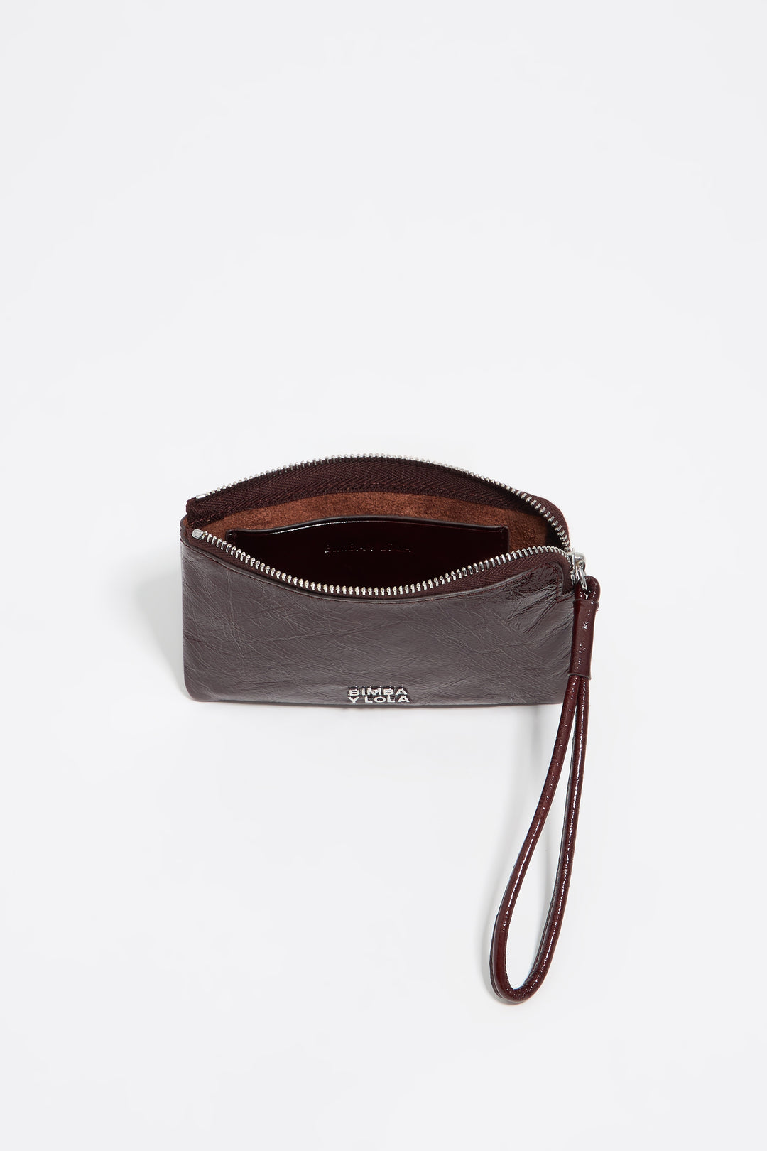 Small chestnut leather coin purse