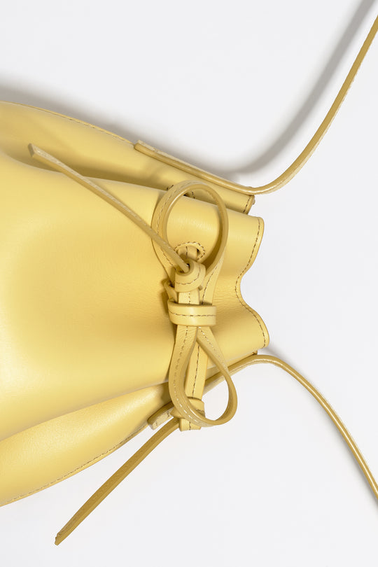 Banana leather bucket bag