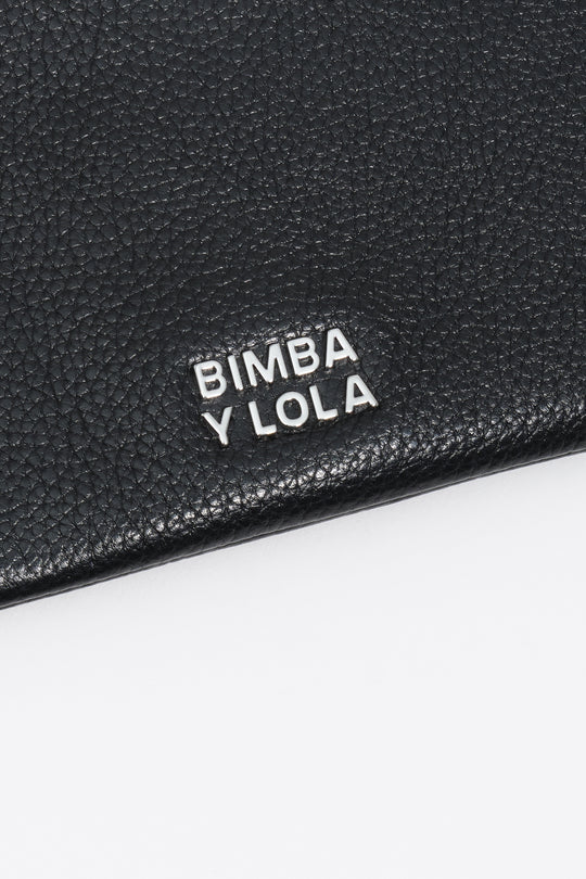 Black leather coin purse
