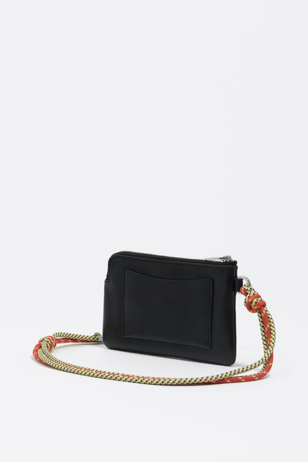 Black leather coin purse